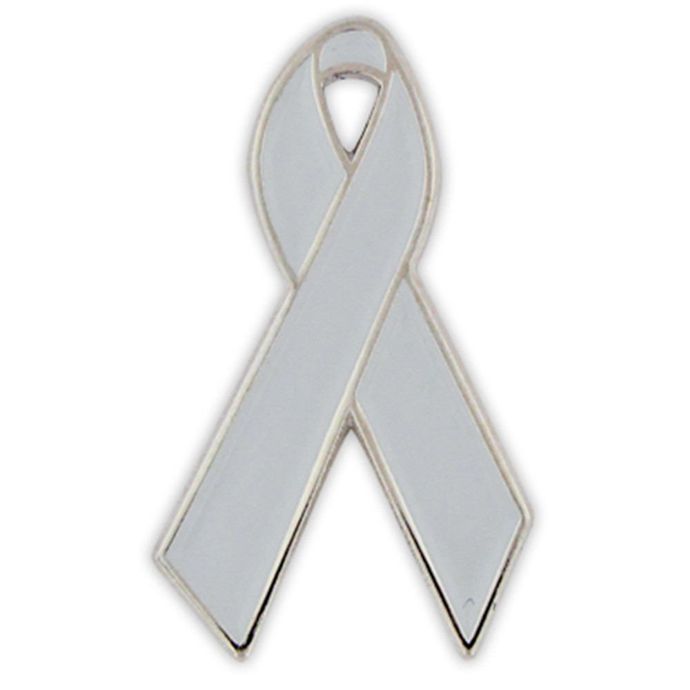 Grey Ribbon Pin | PinMart