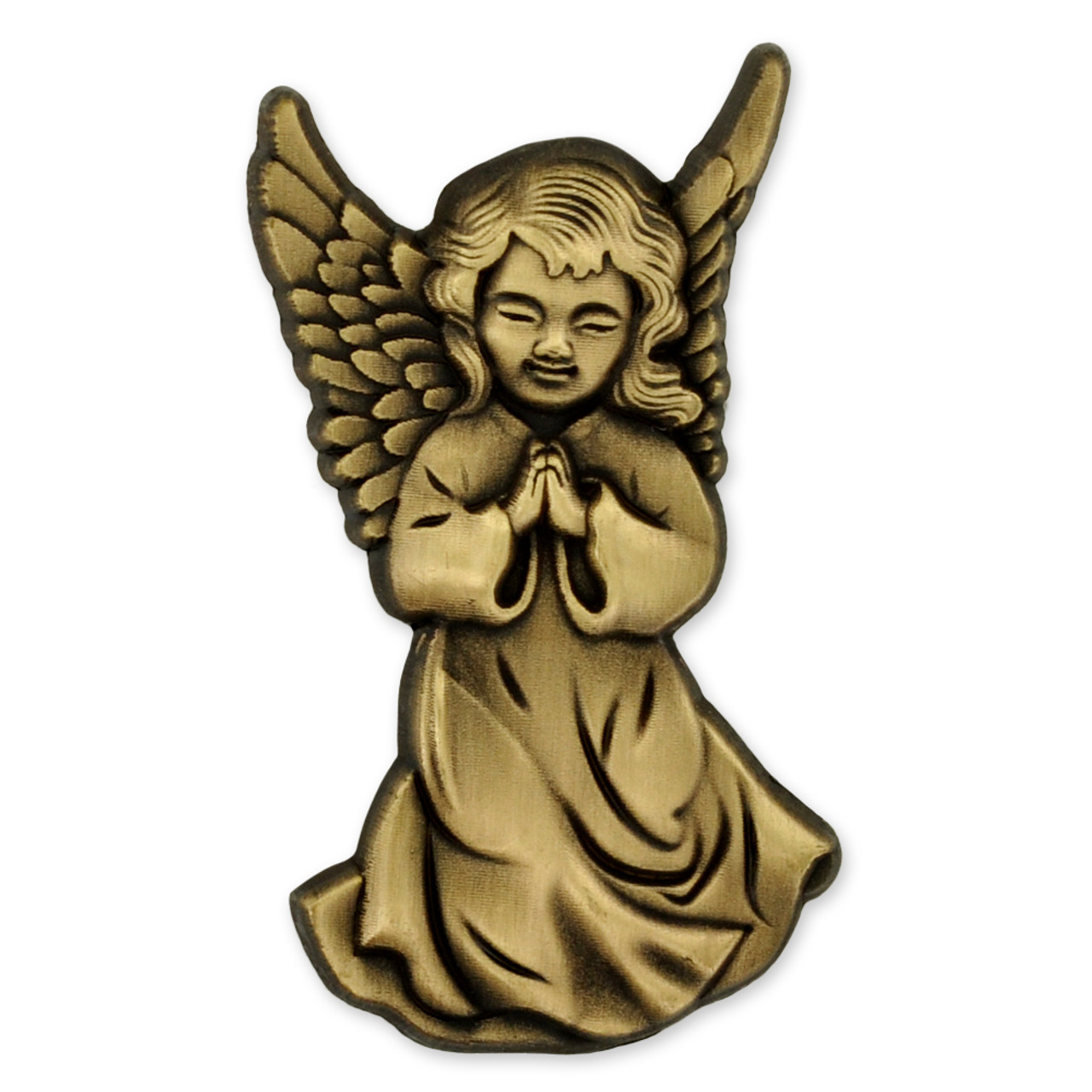 Antique Gold Angel Wings Pin