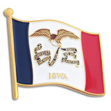 Iowa State Flag Pin