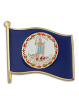 Virginia State Flag Pin