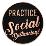 Social Distancing Lapel Pin