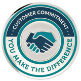 Engravable Customer Commitment Coin