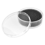 Plastic circle gift box open lid