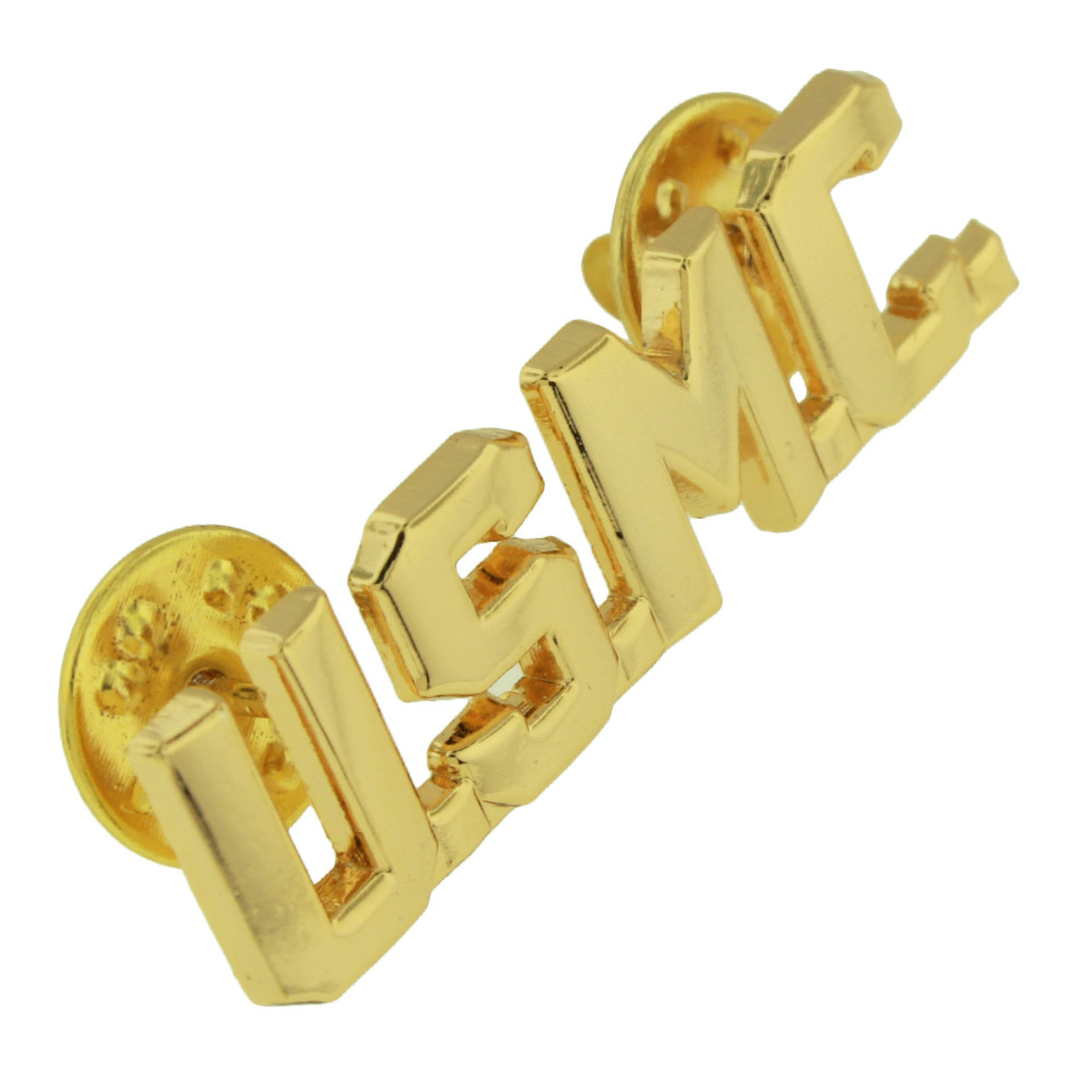 Officially Licensed U.S.M.C. Gold Letters Pin PinMart