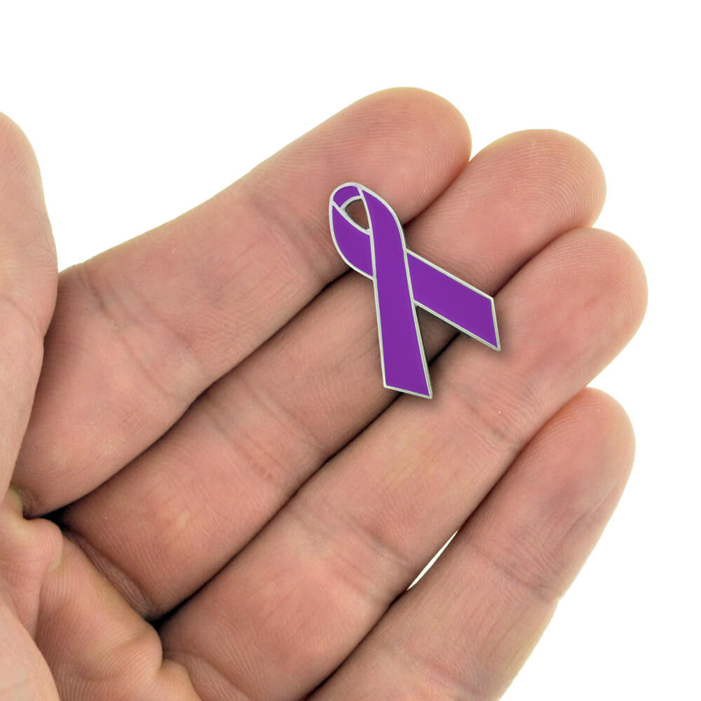 Purple Ribbon Pin PinMart