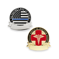 Engravable First Responder Pins