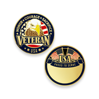 Engravable Veteran Coins