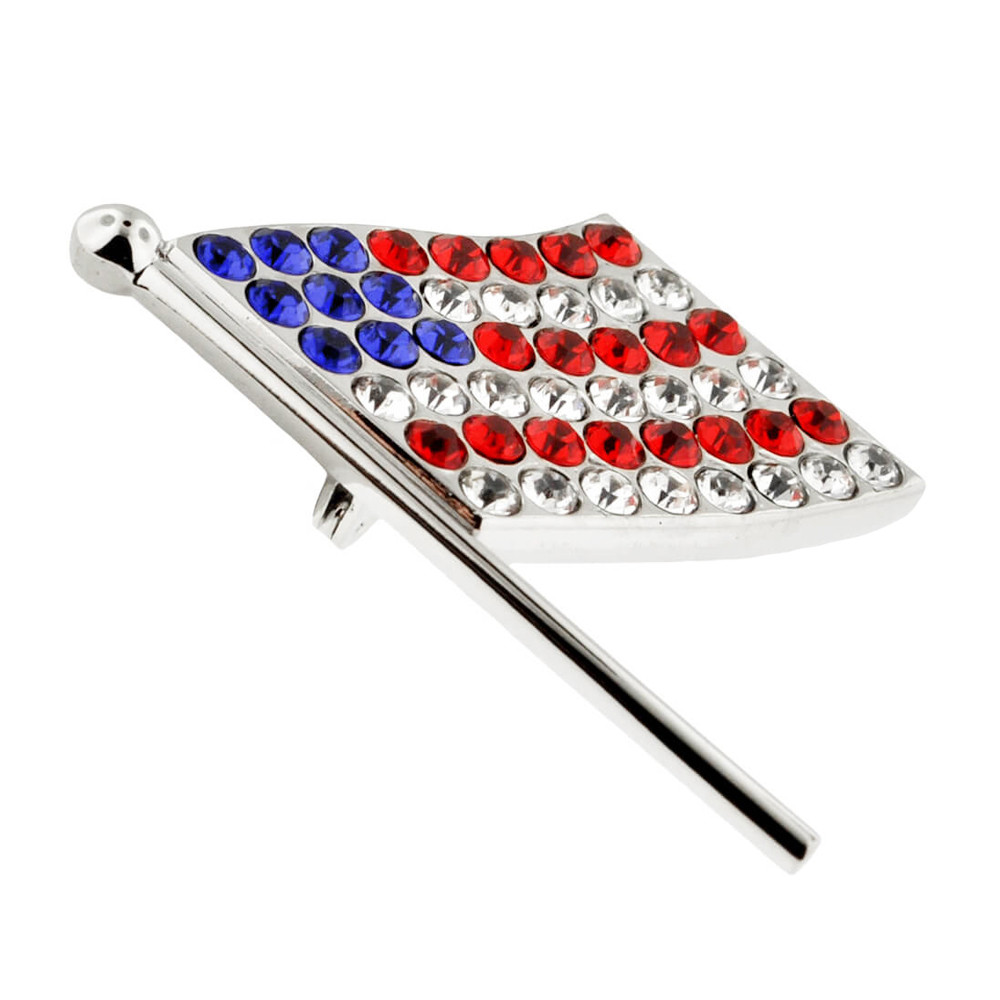 Rhinestone American Flag Pin | PinMart