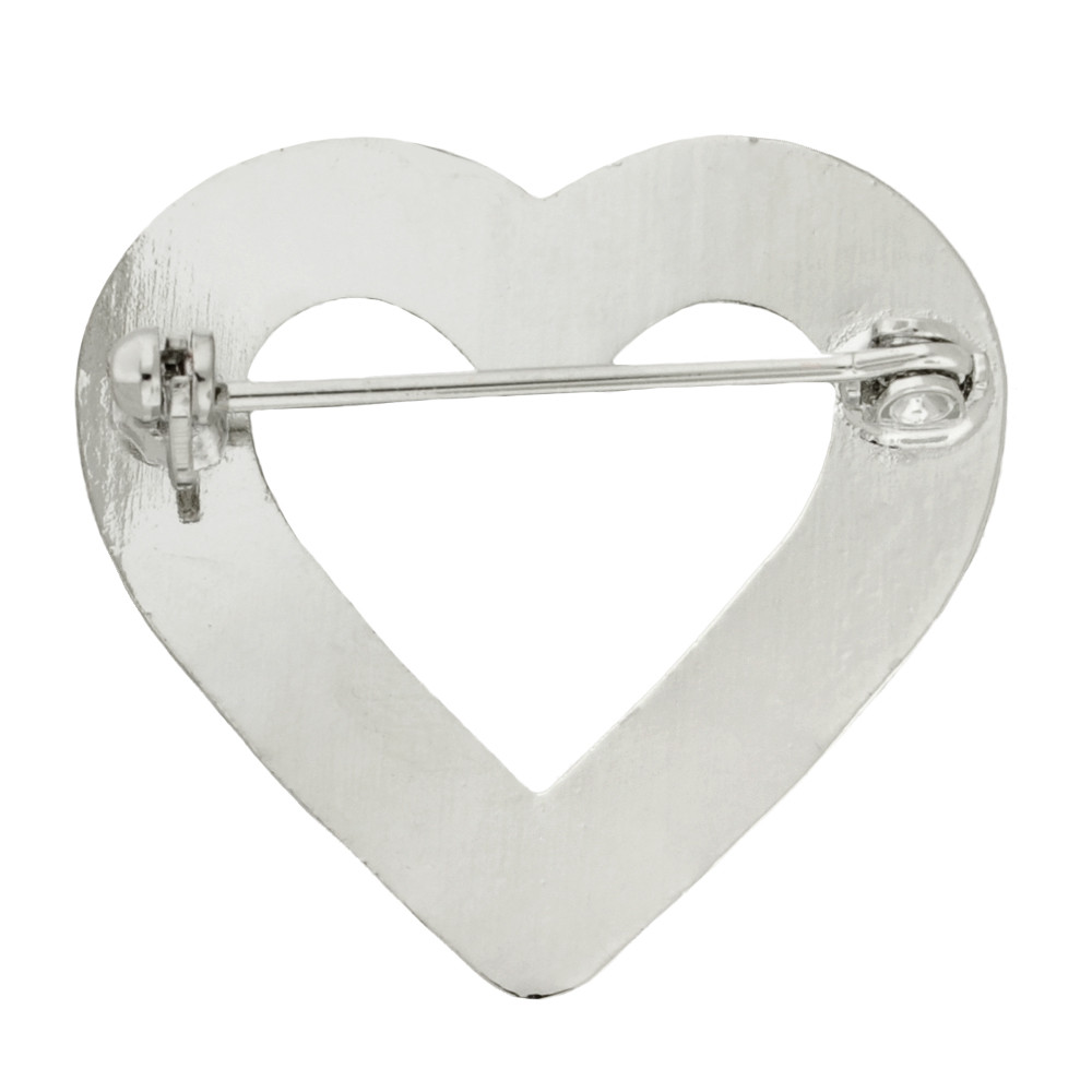 Rhinestone Heart Pin PinMart