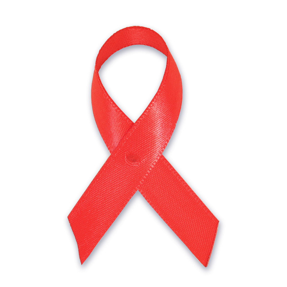 Cloth Awareness Ribbon - 25 Pack - Red | PinMart