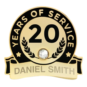 Years of Service Engravable Pins