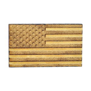 American Flag Wood Pin