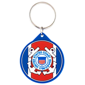 Officially Licensed US Coast Guard PVC Keychain