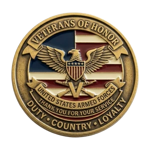 Custom Soft Enamel Pin - Veteran