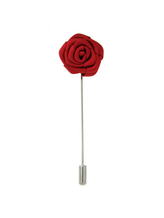 Silk Rosette Stick Pin
