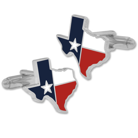Texas State Shape Cufflink Set Alt Gold