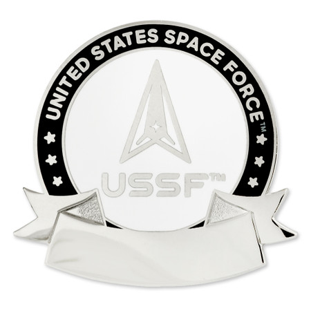Officially Licensed Engravable U.S. Space Force Pin Front