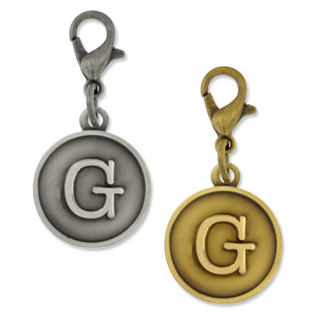 Initial G Charms (Silver and Gold)