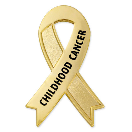 Awareness Ribbon Pin - Childhood Cancer Front