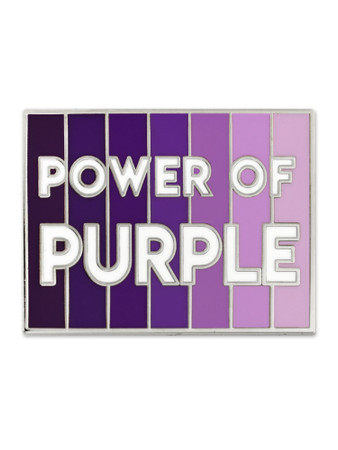 Power Of Purple Pin Front