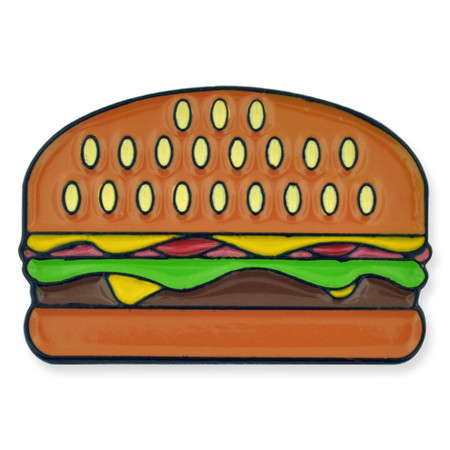 Burger Lapel Pin Front