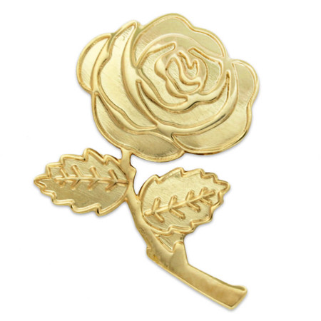 Gold shop rose pin