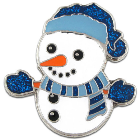 Snowman Pin Front