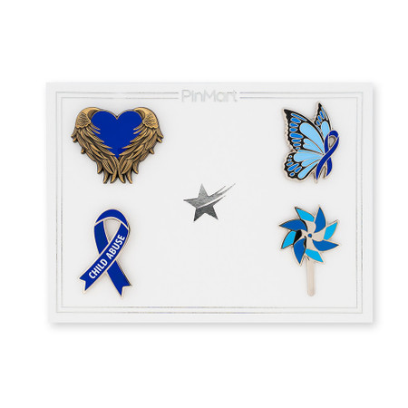 Child Abuse Awareness 4-Pin Set