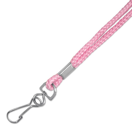 Pink Cord Lanyard Close