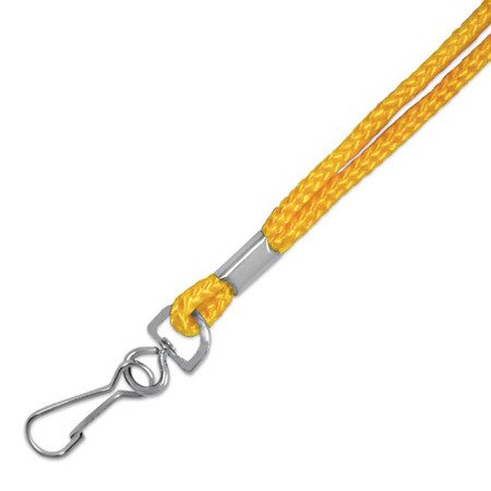 Yellow Cord Lanyard Close