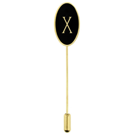 Letter X Stick Pin Front