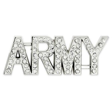 PinMart's Officially Licensed U.S. Army Rhinestone Pin Front