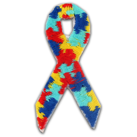 Applique - Autism Ribbon Single