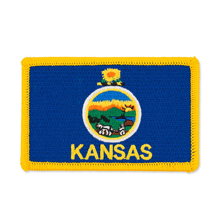 Front image of Kansas State Flag Patch