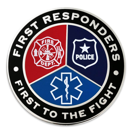 First Responders First To Fight Lapel Pin Front