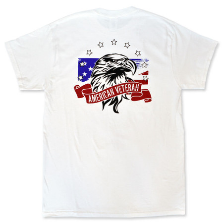 American Veteran T-Shirt White | PinMart