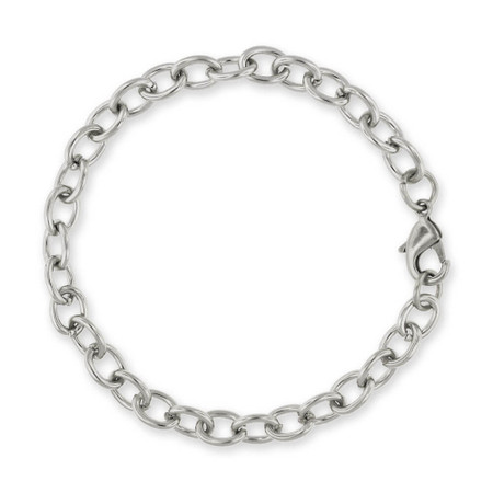 Chain Link Silver Charm Bracelet