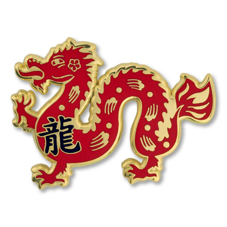 Chinese Zodiac Pin - Year of the Dragon Front
