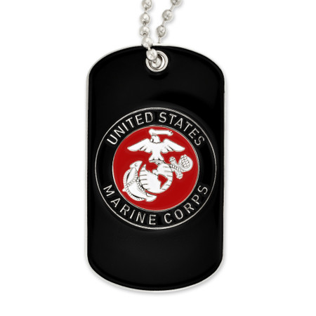Officially Licensed U.S.M.C. Dog Tag - Engravable Front