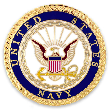 Officially Licensed U.S. Navy Premium Pin Front