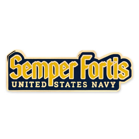 Officially Licensed U.S. Navy Semper Fortis Pin - Front