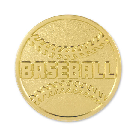 Baseball Chenille Pin Front View