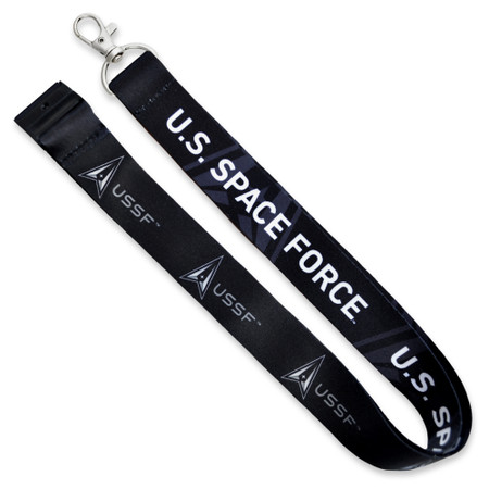 PinMart's Officially Licensed U.S. Space Force Lanyard Front