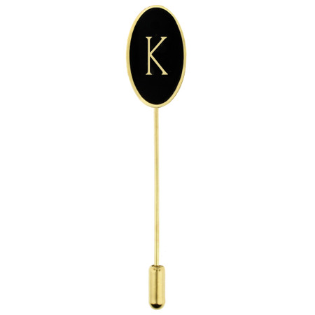Letter K Stick Pin Front