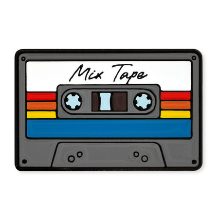 Mix Tape Cassette Pin Front View