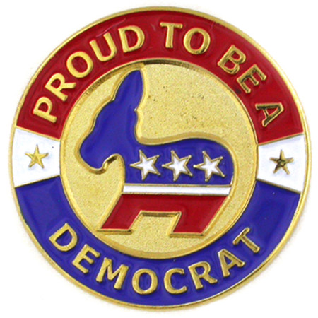 Proud To Be A Democrat Pin