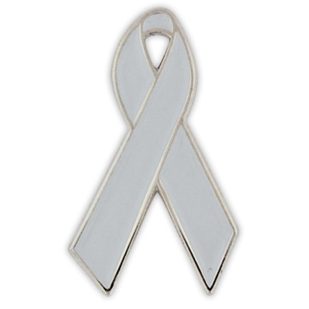 Grey Ribbon Pin | PinMart