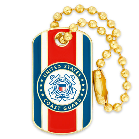 Officially Licensed U.S. Coast Guard Dog Tag Pin | PinMart