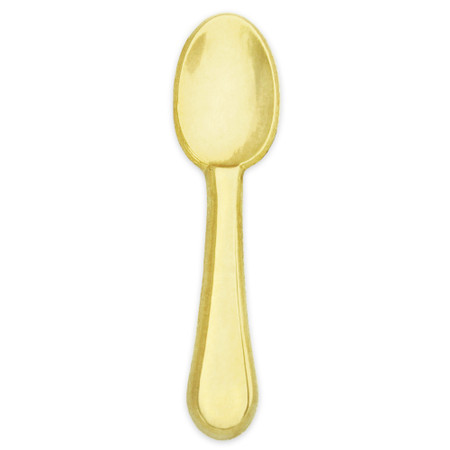 Gold Culinary Spoon Lapel Pin Front