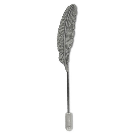 Feather Stick Pin Silver